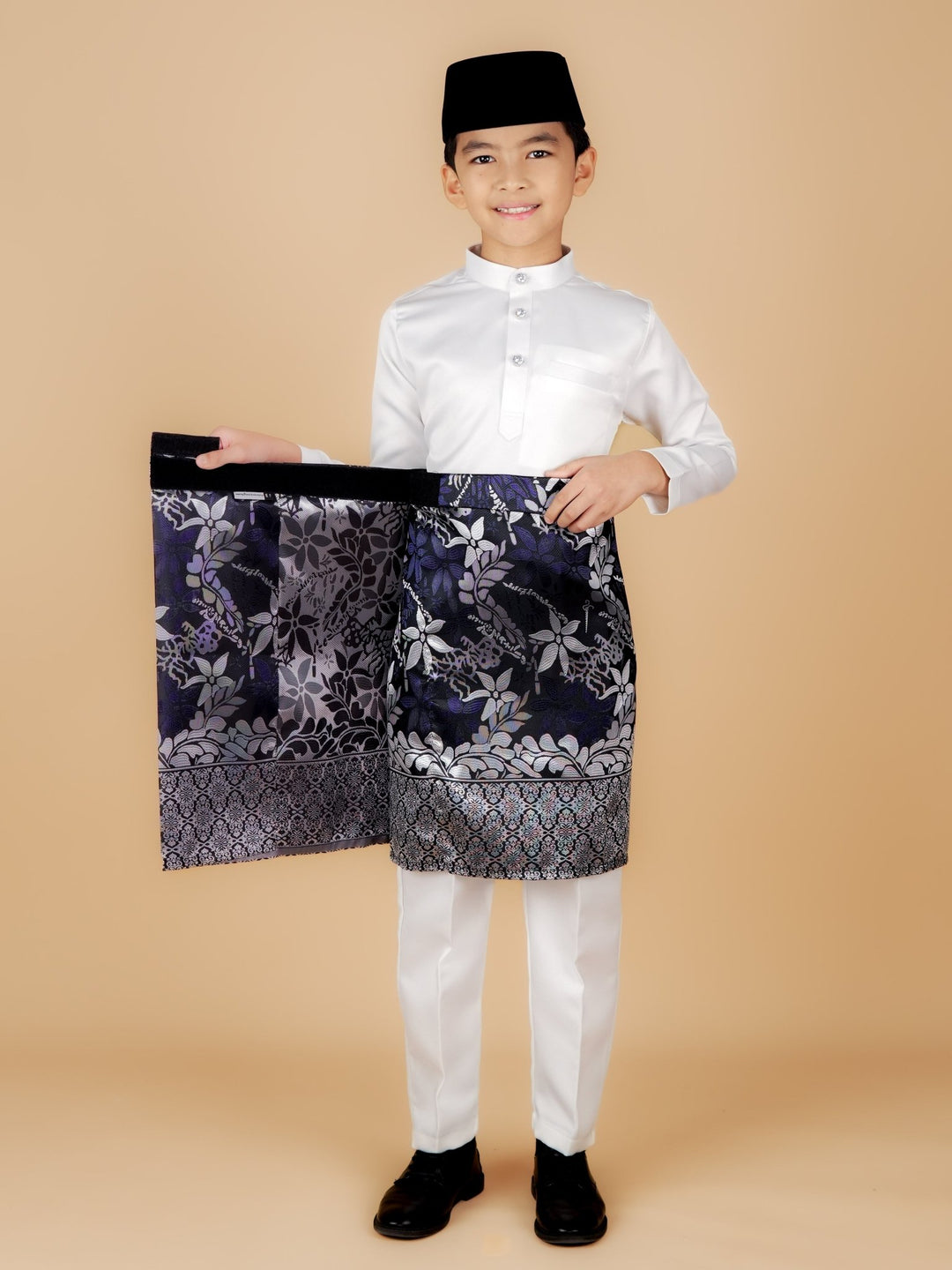 Rebung Instant Sampin Kid - Navy Blue & Silver - SampinExclusiveMy