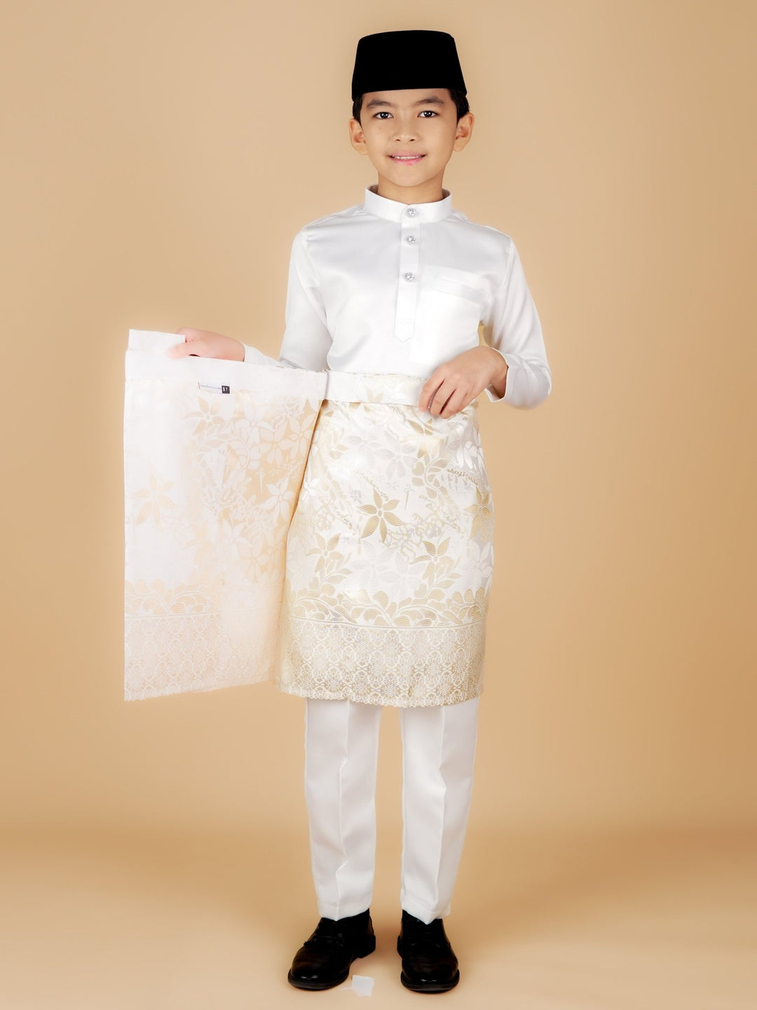 Rebung Instant Sampin Kid - Offwhite & Soft Gold - SampinExclusiveMy