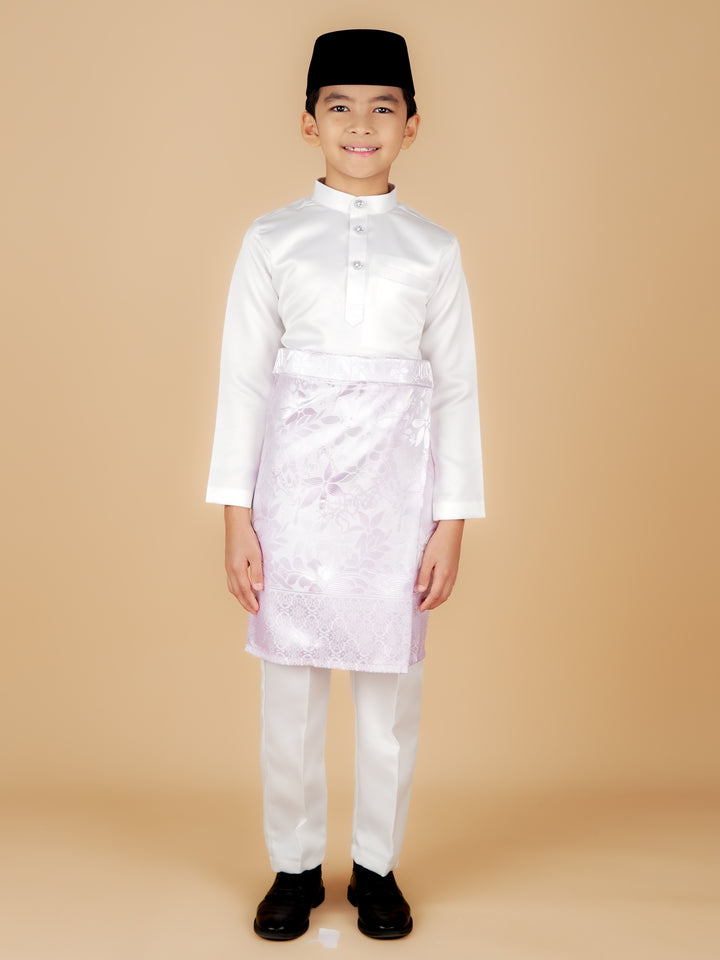 Rebung Instant Sampin Kid - Offwhite & Soft Purple