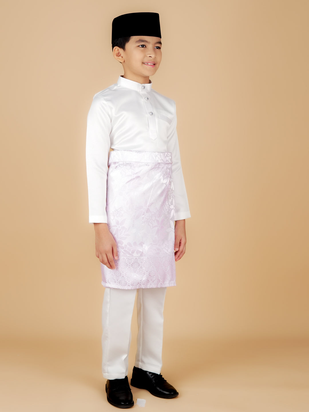 Rebung Instant Sampin Kid - Offwhite & Soft Purple