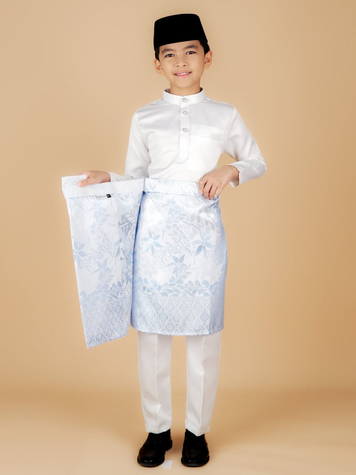 Rebung Instant Sampin Kid - Offwhite & Soft Blue - SampinExclusiveMy