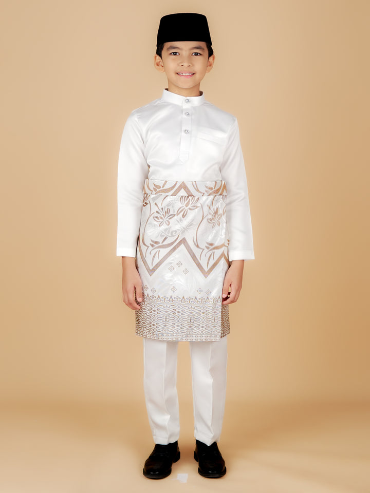 Kirana Instant Sampin Kid - Offwhite & Brown