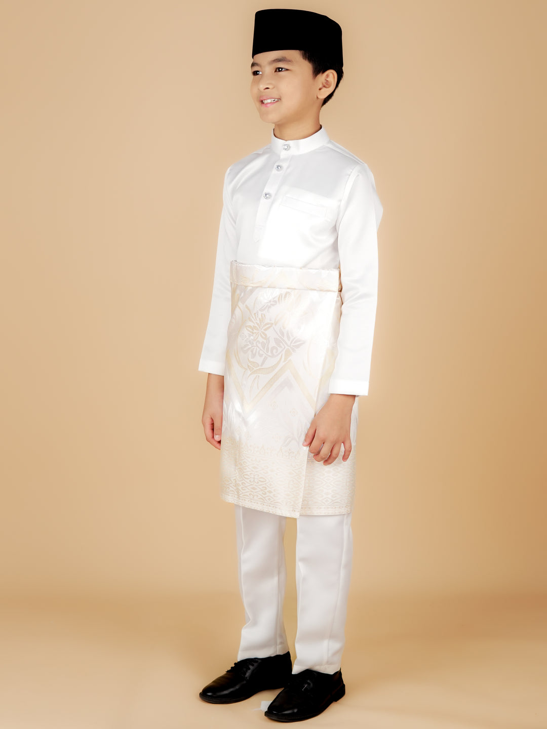 Kirana Instant Sampin Kid - Offwhite & Soft Gold