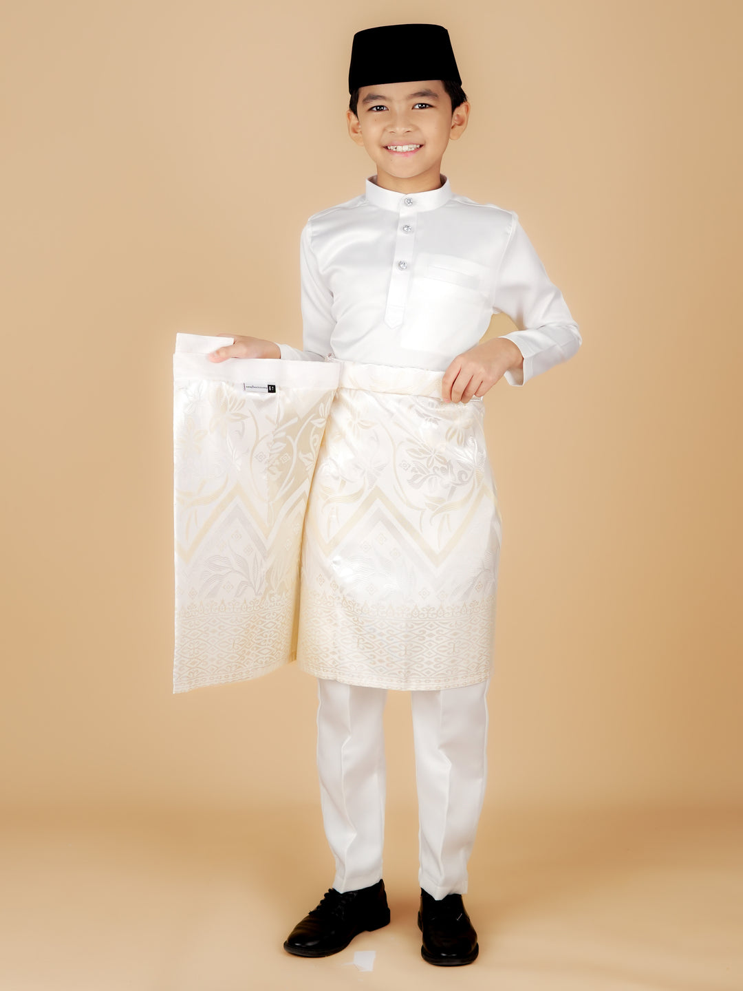 Kirana Instant Sampin Kid - Offwhite & Soft Gold