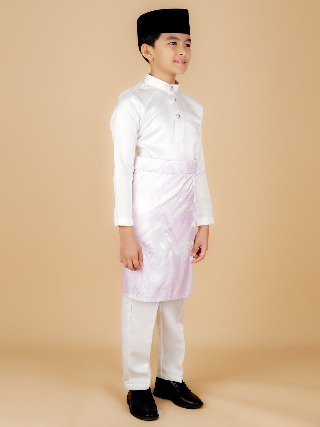 Kirana Instant Sampin Kid - Offwhite & Soft Purple