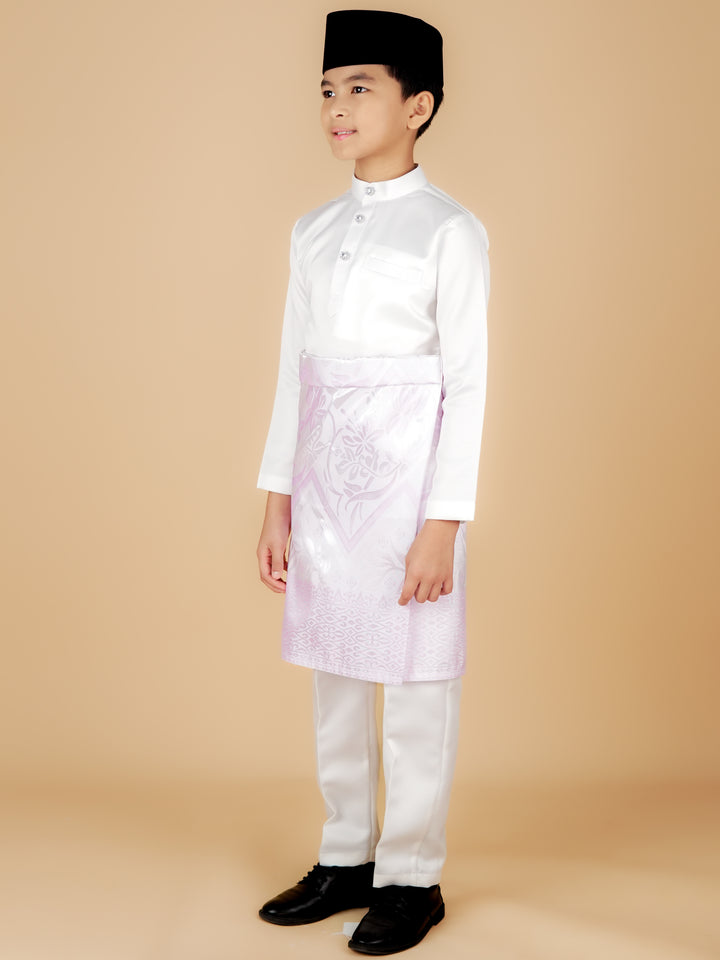 Kirana Instant Sampin Kid - Offwhite & Soft Purple