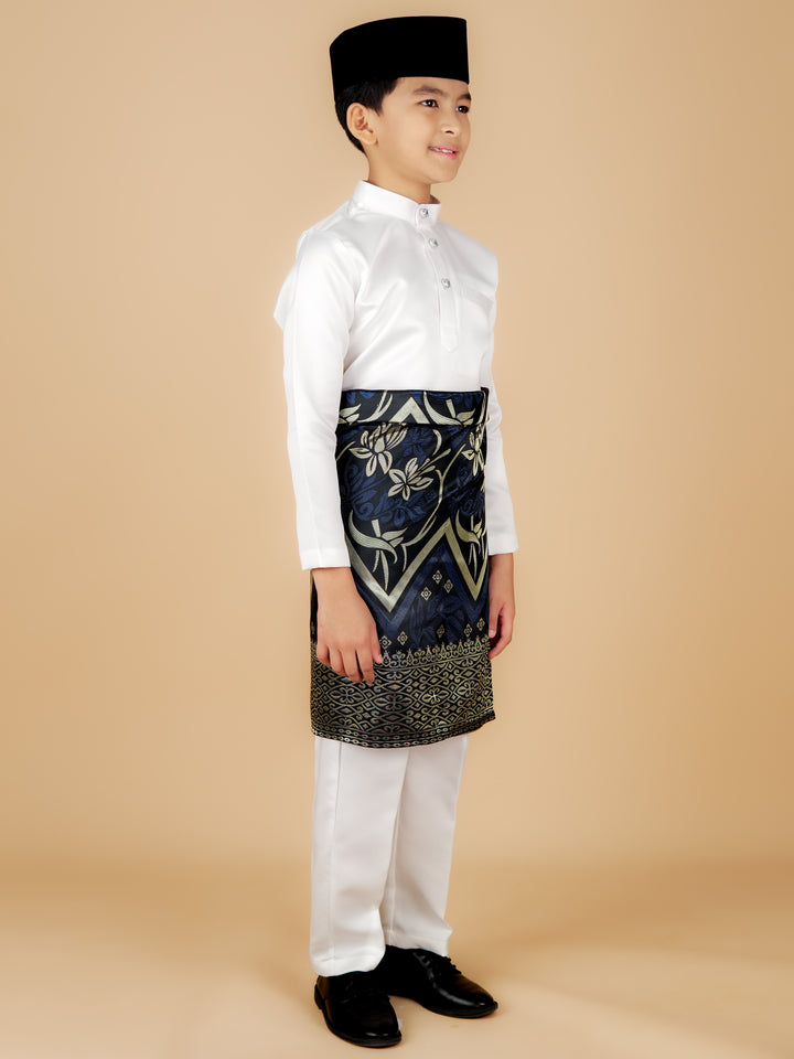 Kirana Instant Sampin Kid - Navy Blue & Gold