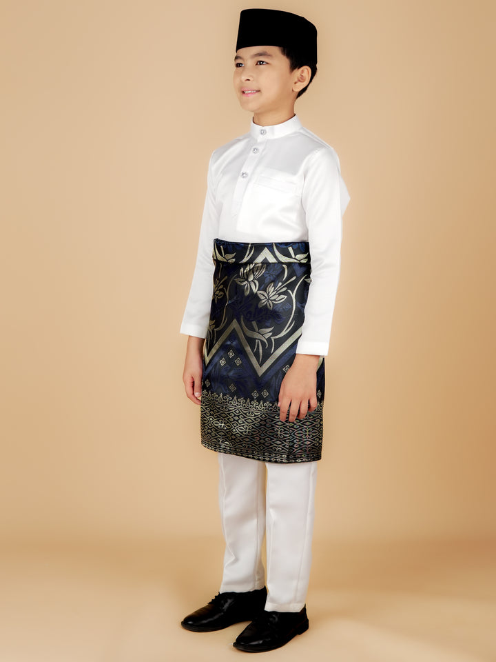 Kirana Instant Sampin Kid - Navy Blue & Gold