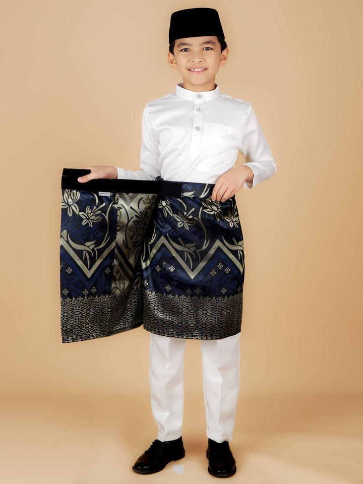 Kirana Instant Sampin Kid - Navy Blue & Gold