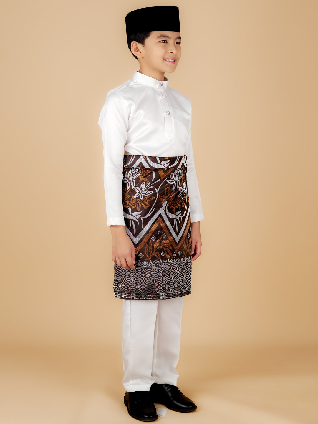 Kirana Instant Sampin Kid - Brown & Silver