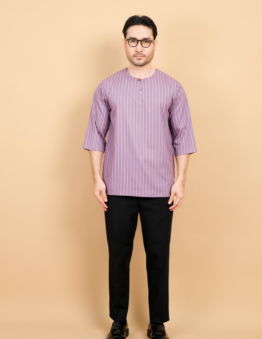 Kurta Patih Jalur - Dusty Purple - SampinExclusiveMy