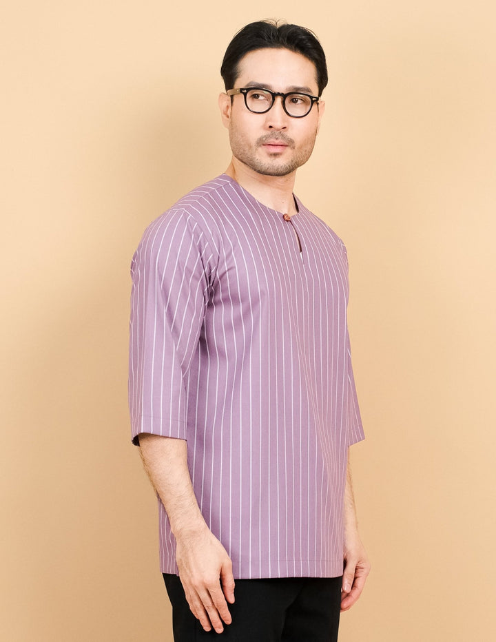 Kurta Patih Jalur - Dusty Purple - SampinExclusiveMy