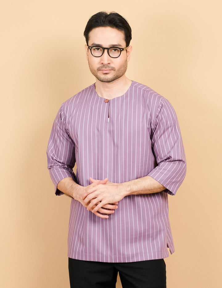 Kurta Patih Jalur - Dusty Purple - SampinExclusiveMy