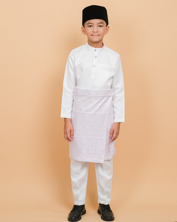 Nilakandi Instant kids - Offwhite & Soft purple - SampinExclusiveMy