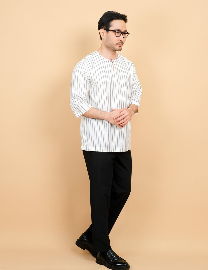 Kurta Patih Jalur - Offwhite - SampinExclusiveMy