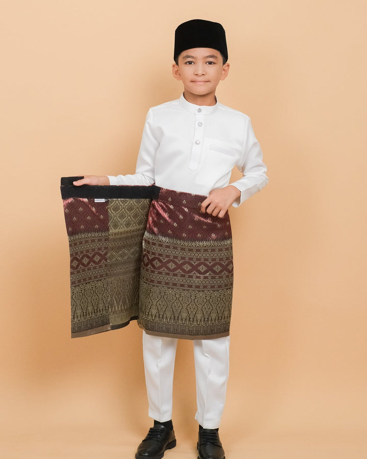 Nilakandi Instant kids - Maroon & Gold - SampinExclusiveMy