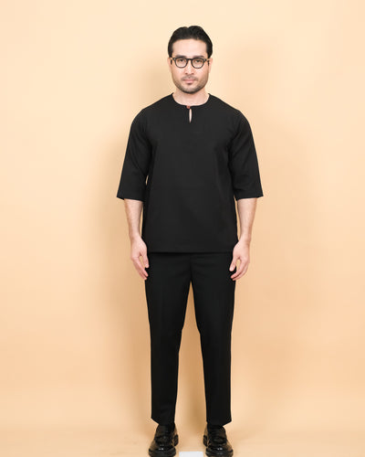 Kurta Patih Kosong - Black