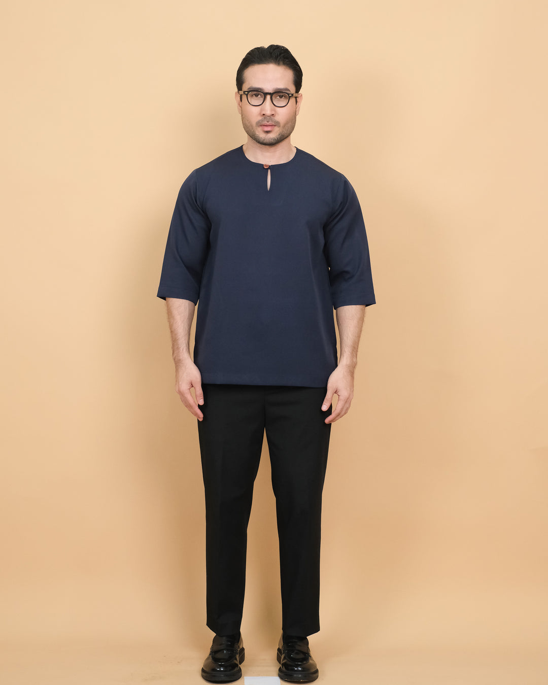 Kurta Patih Kosong - Navy Blue