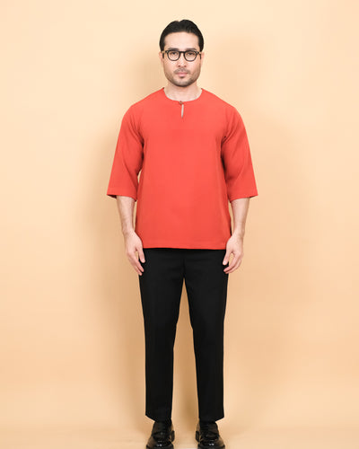 Kurta Patih Kosong - Brick Orange