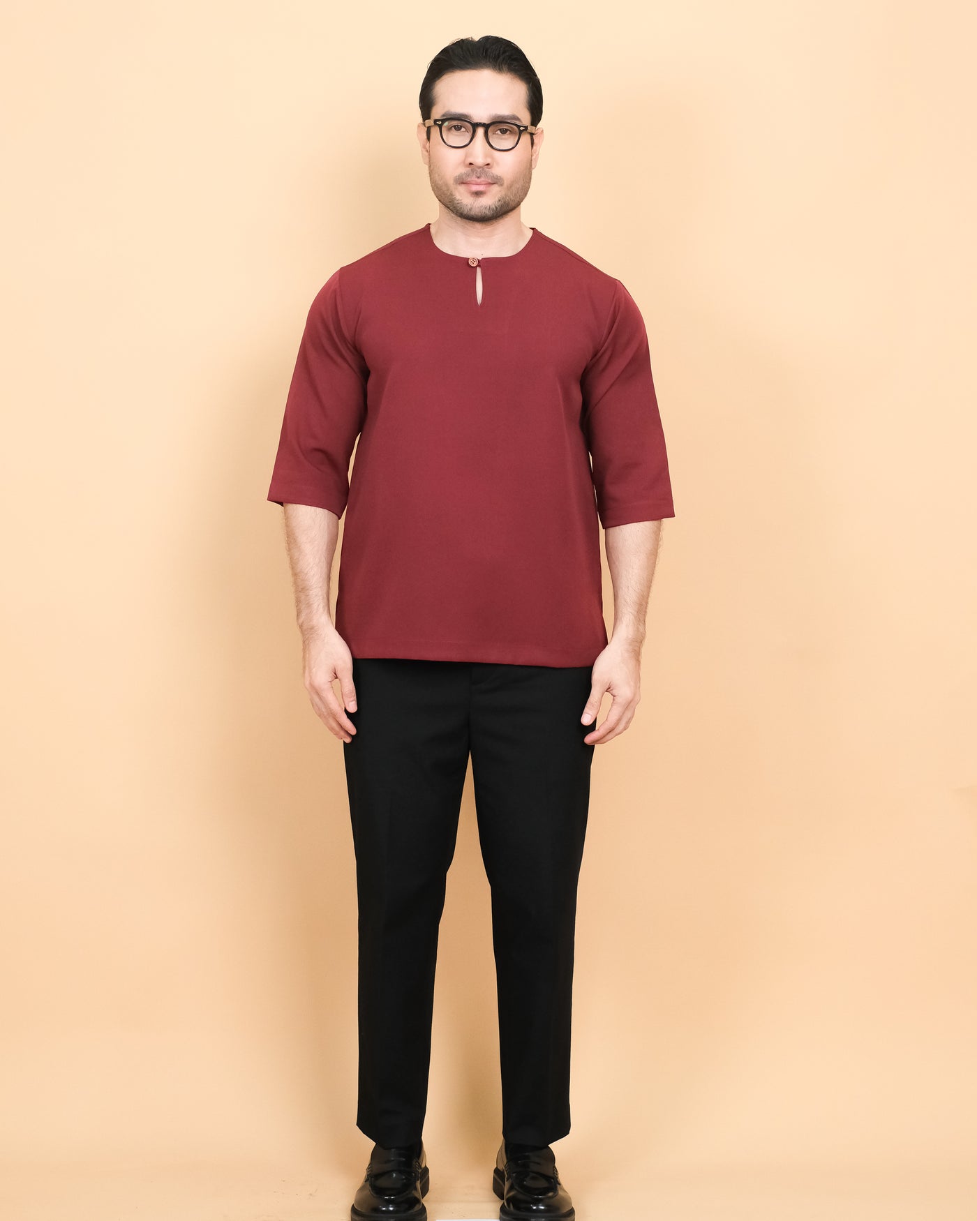 Kurta Patih Kosong - Maroon