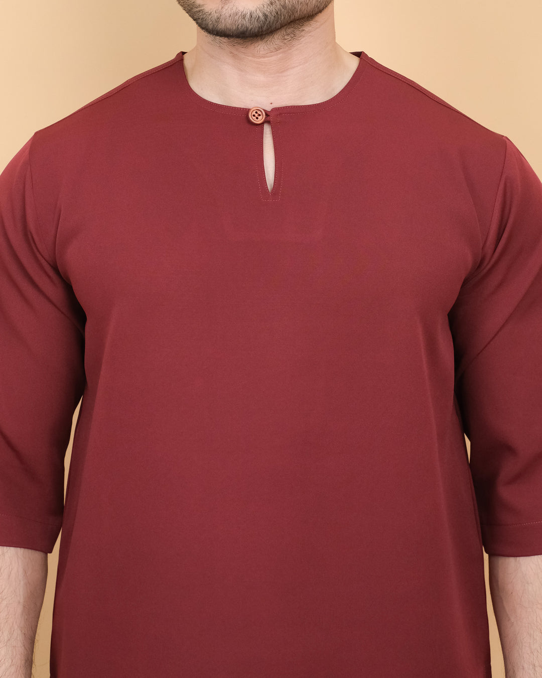 Kurta Patih Kosong - Maroon