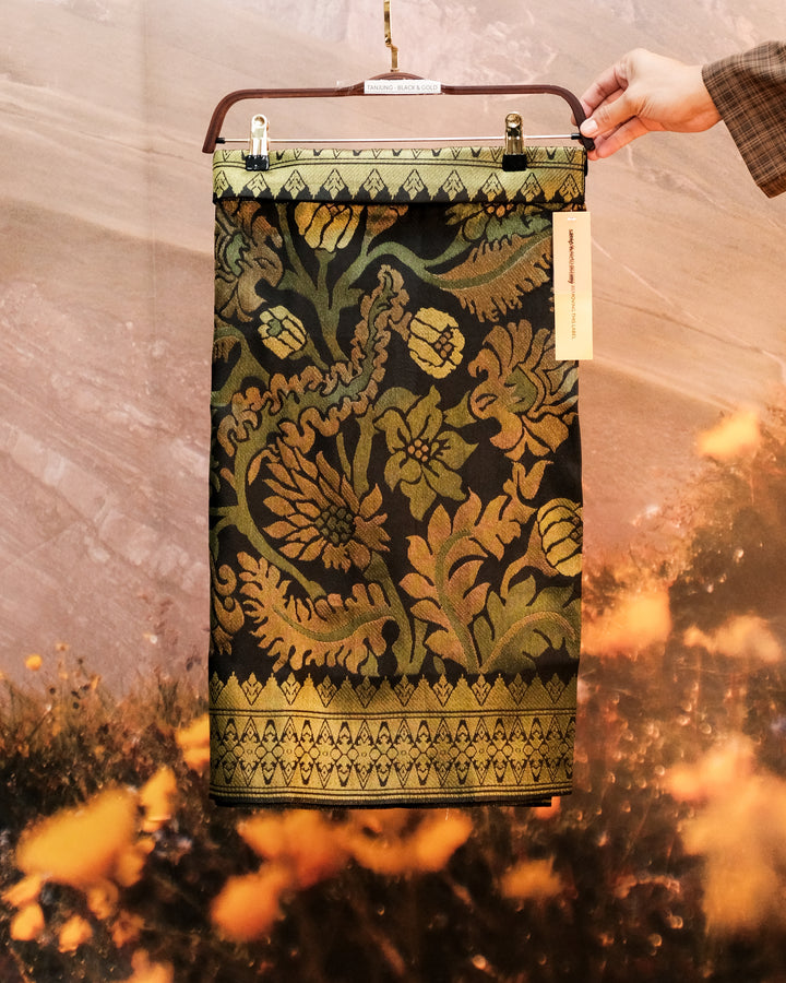 Songket Instant - Green & Gold (SI 103)