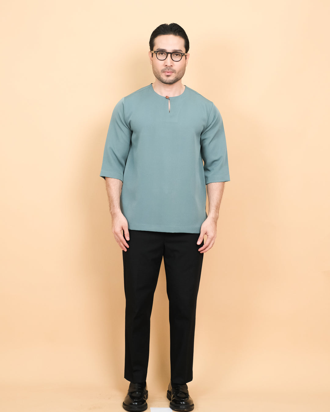 Kurta Patih Kosong - Teal Blue