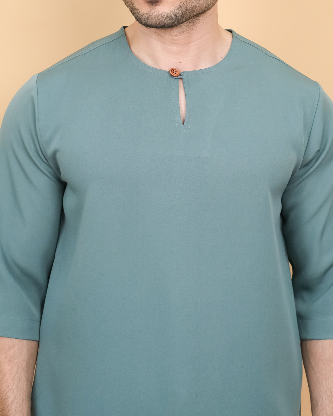 Kurta Patih Kosong - Teal Blue