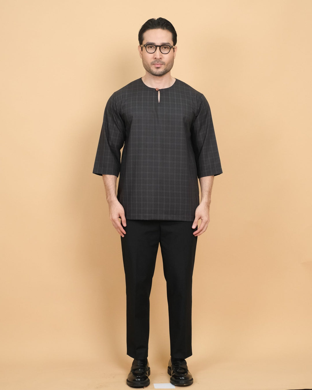 Kurta Patih Petak - Black - SampinExclusiveMy