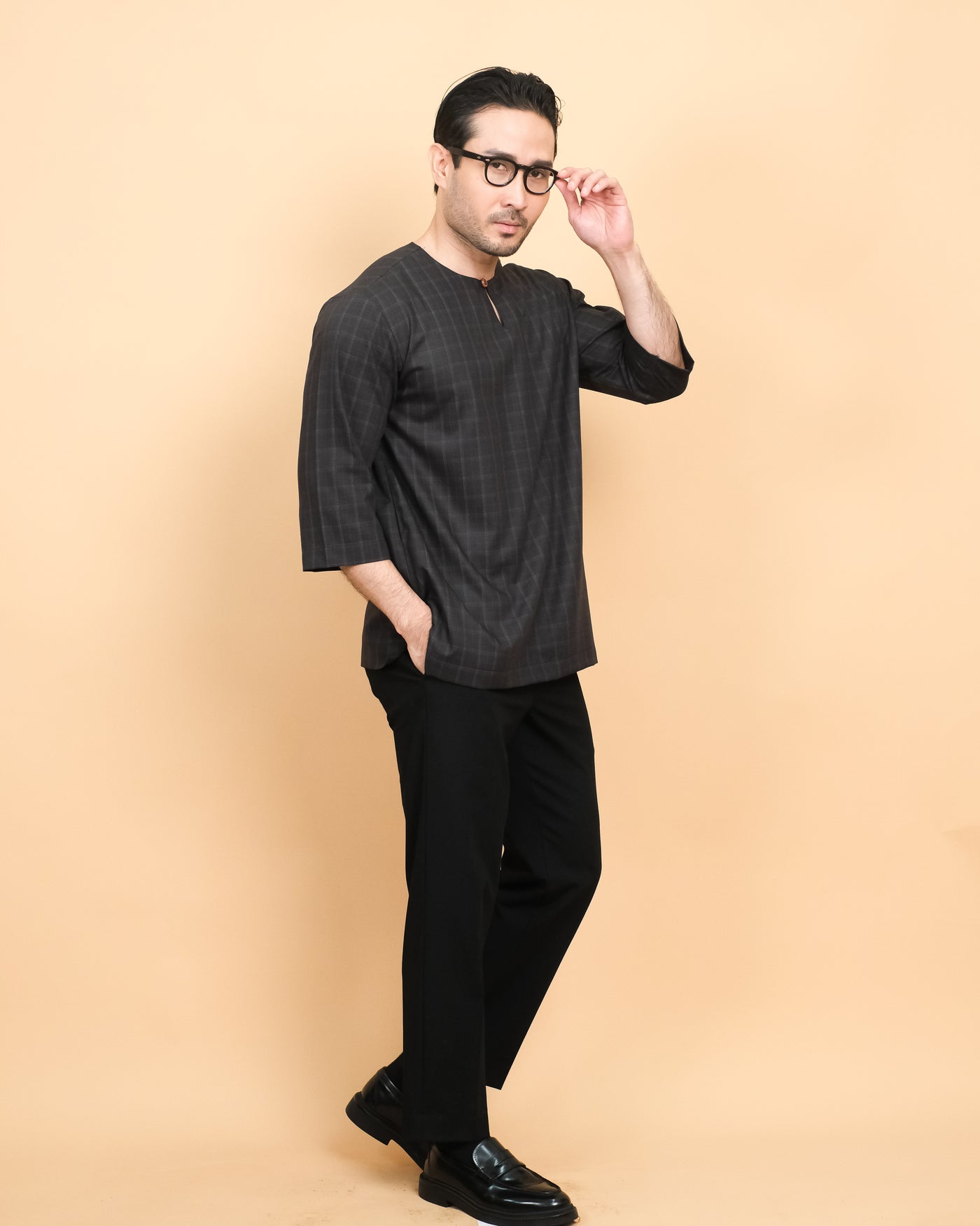 Kurta Patih Petak - Black