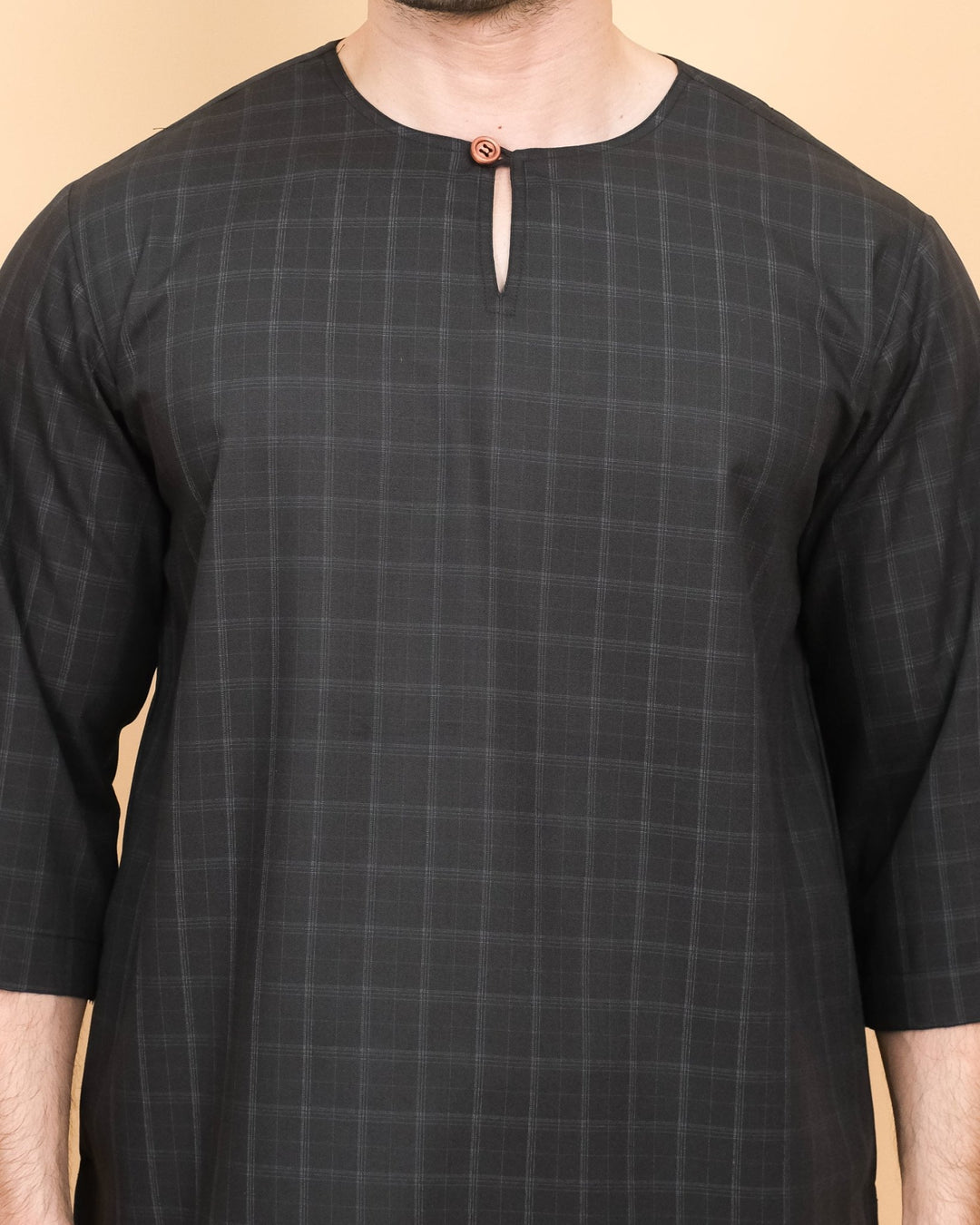 Kurta Patih Petak - Black - SampinExclusiveMy