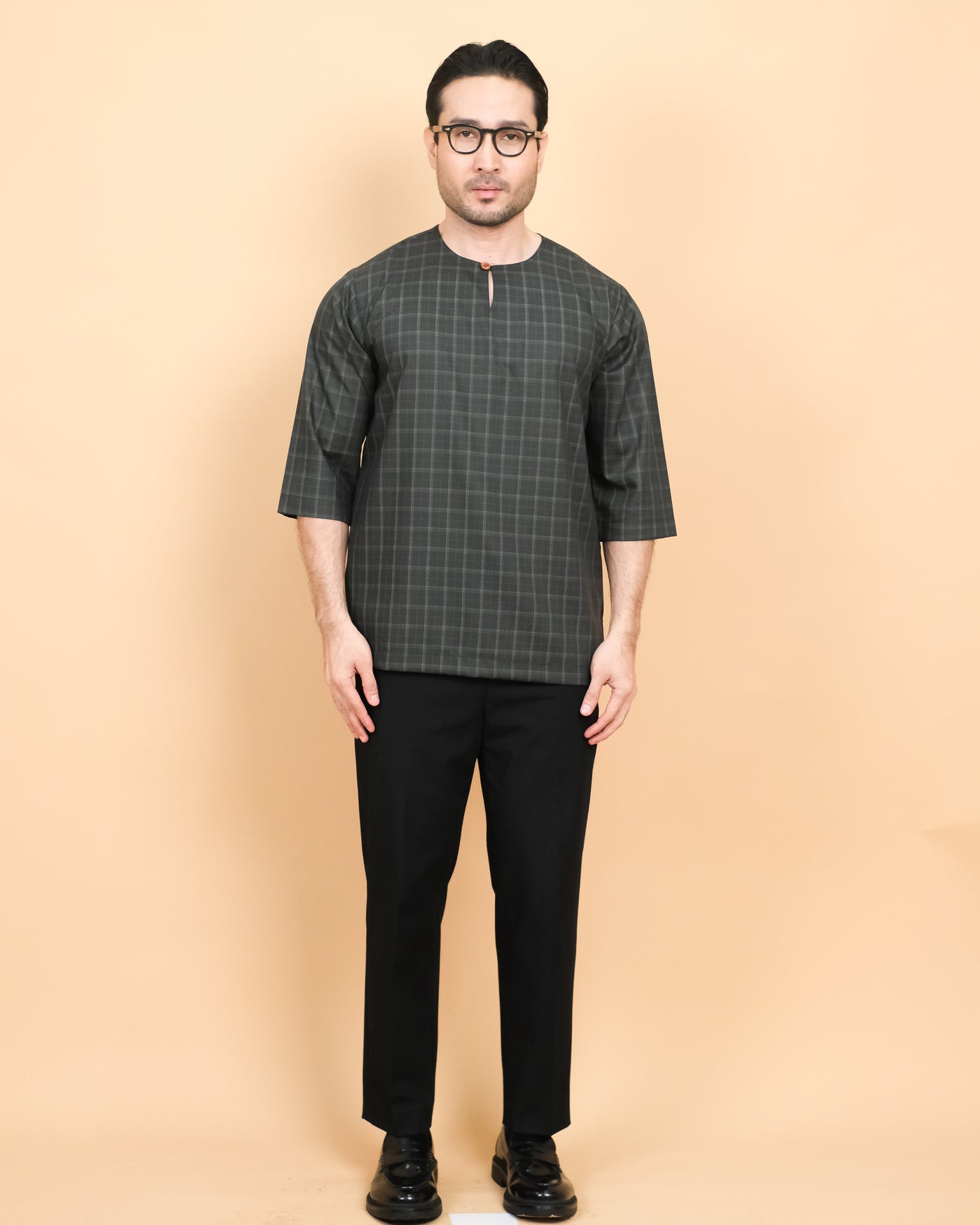 Kurta Patih Petak - Dark Green