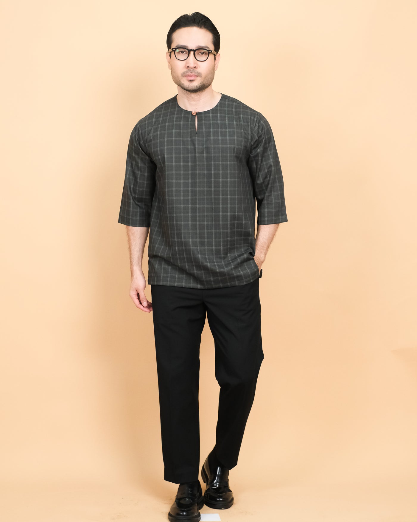 Kurta Patih Petak - Dark Green