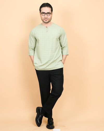 Kurta Patih Petak - Dusty Green