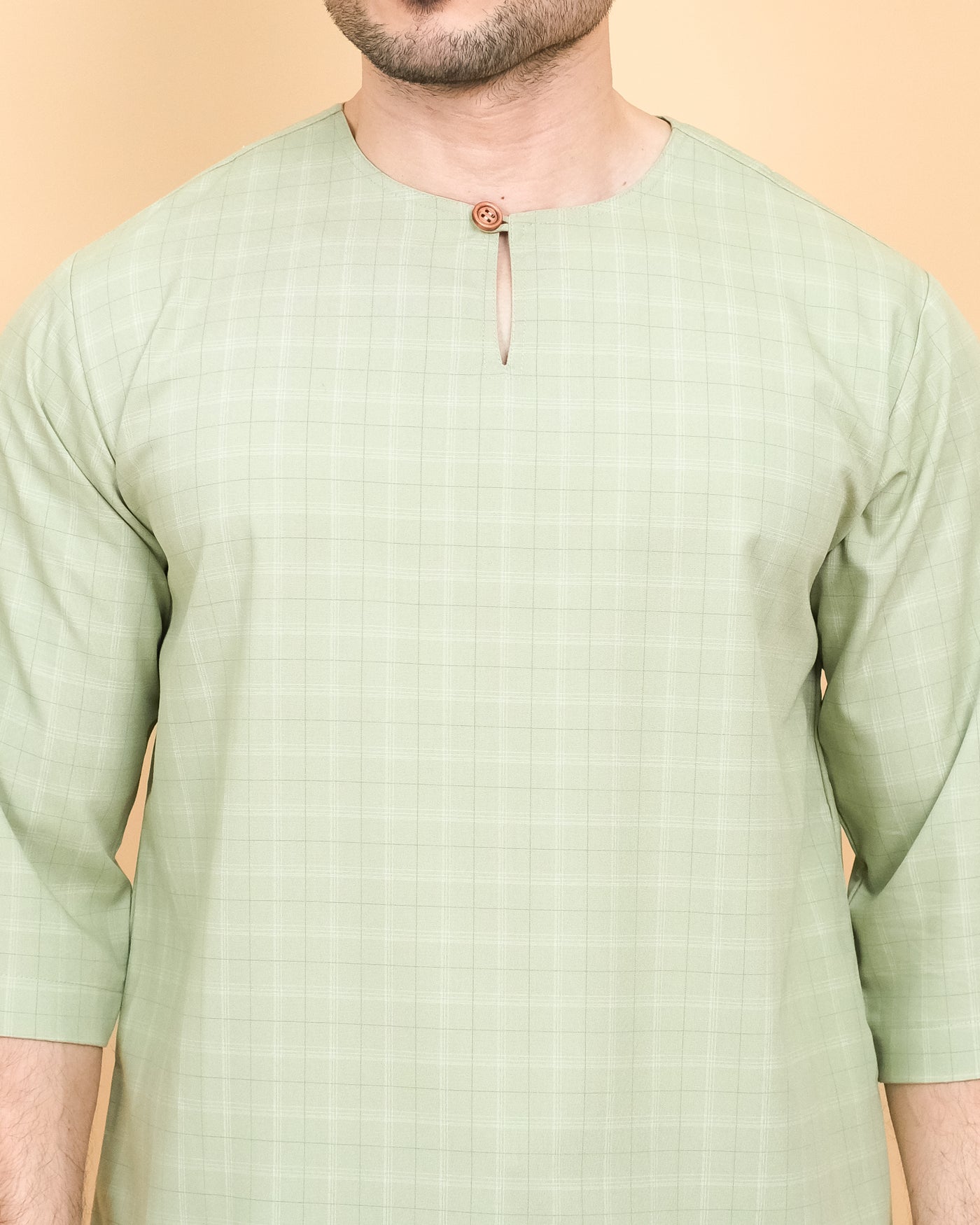 Kurta Patih Petak - Dusty Green