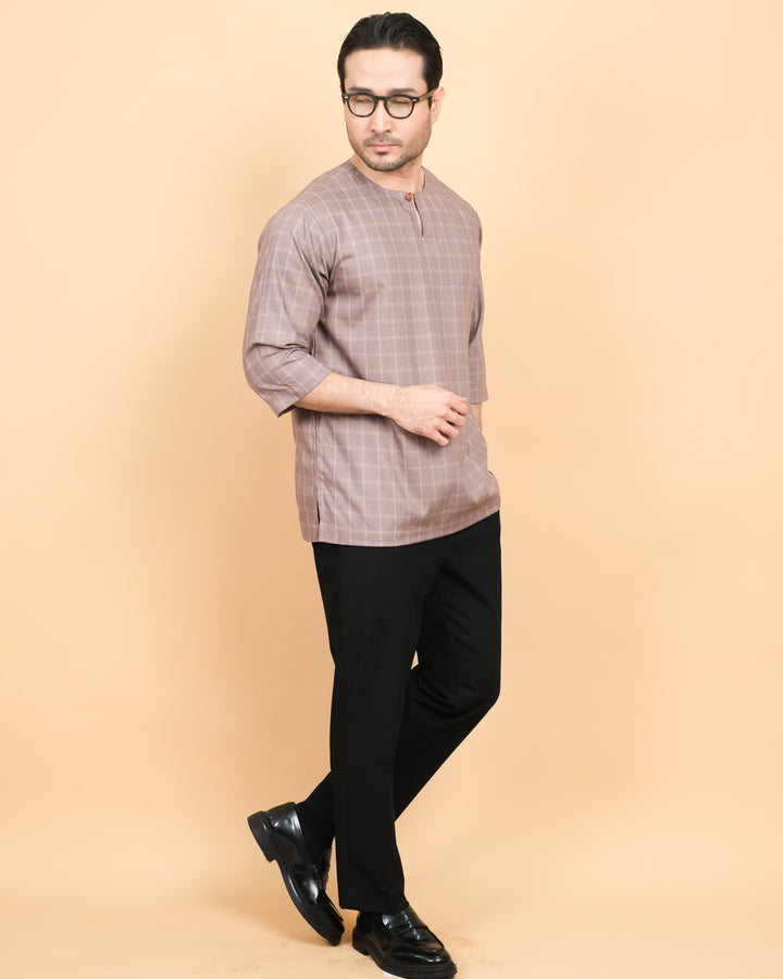 Kurta Patih Petak - Brown