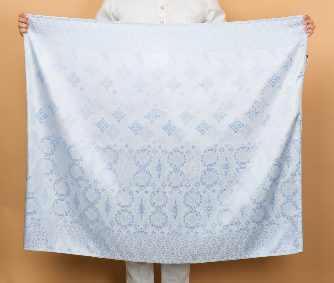 Kesuma Original Sampin Adult - Offwhite & Soft Blue