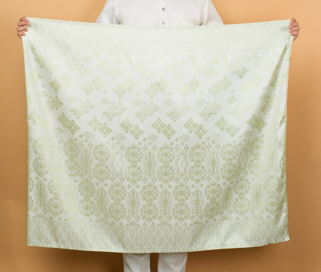 Kesuma Original Sampin Adult - Offwhite & Green