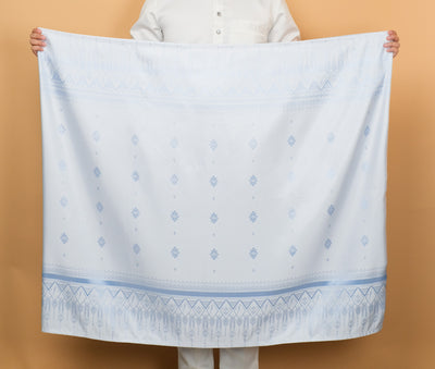 Mahawangsa Original Sampin Adult - Offwhite & Soft Blue