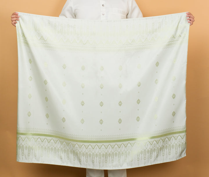 Mahawangsa Original Sampin Adult - Offwhite & Soft Green