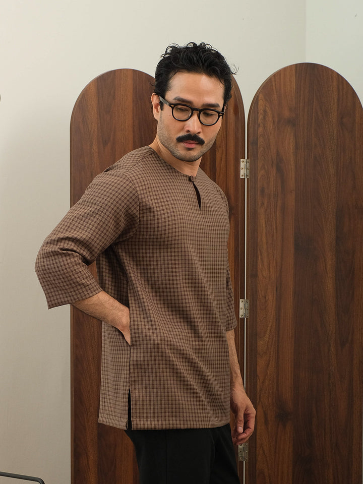 Kurta Larik Petak - Rich Brown