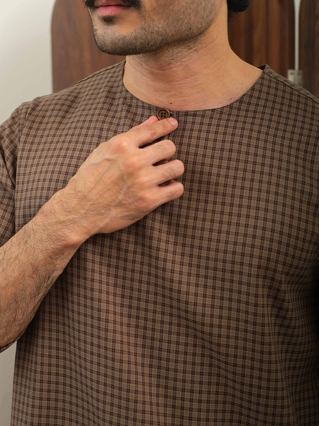 Kurta Larik Petak - Rich Brown