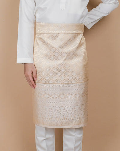 Nilakandi Original Sampin Adult - Offwhite & Soft Gold