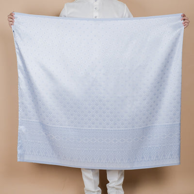 Nilakandi Original Sampin Adult - Offwhite & Soft Blue (Reversible Blue)