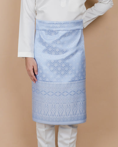 Nilakandi Original Sampin Adult - Offwhite & Soft Blue (Reversible Blue)