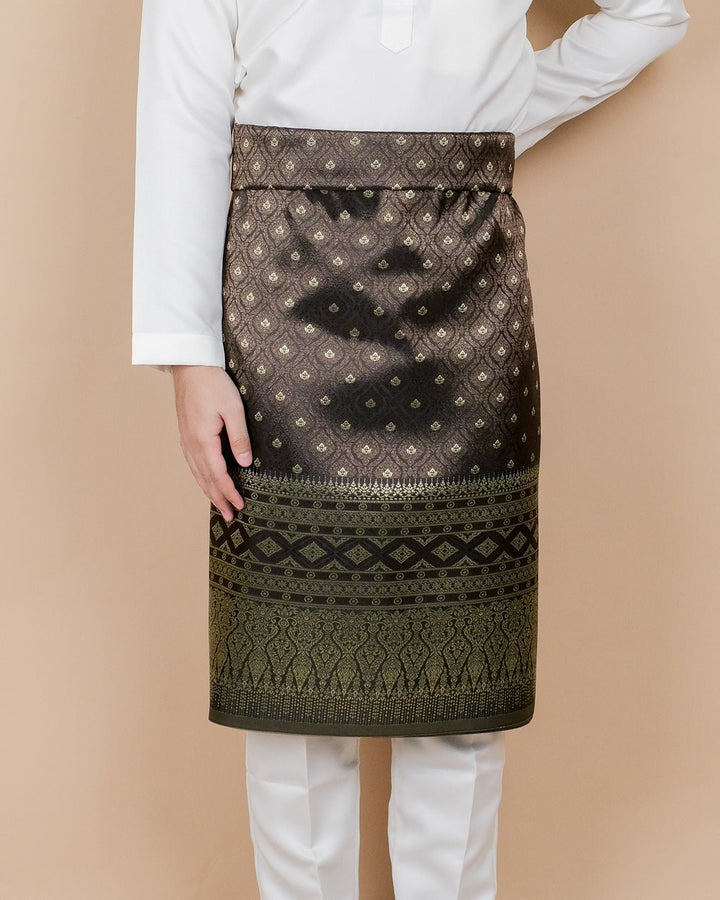 Nilakandi Original Sampin Adult - Dark Brown & Gold - SampinExclusiveMy