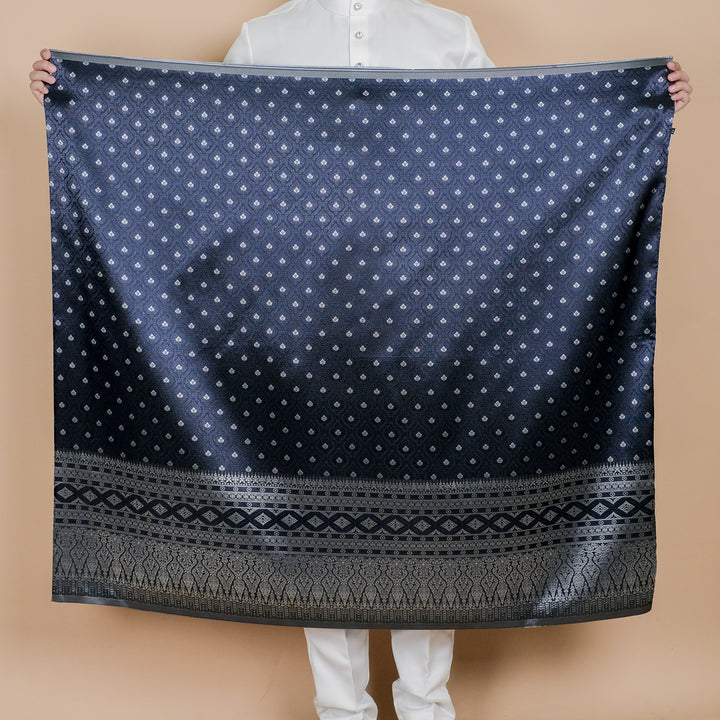 Nilakandi Original Sampin Adult - Navy Blue & Silver