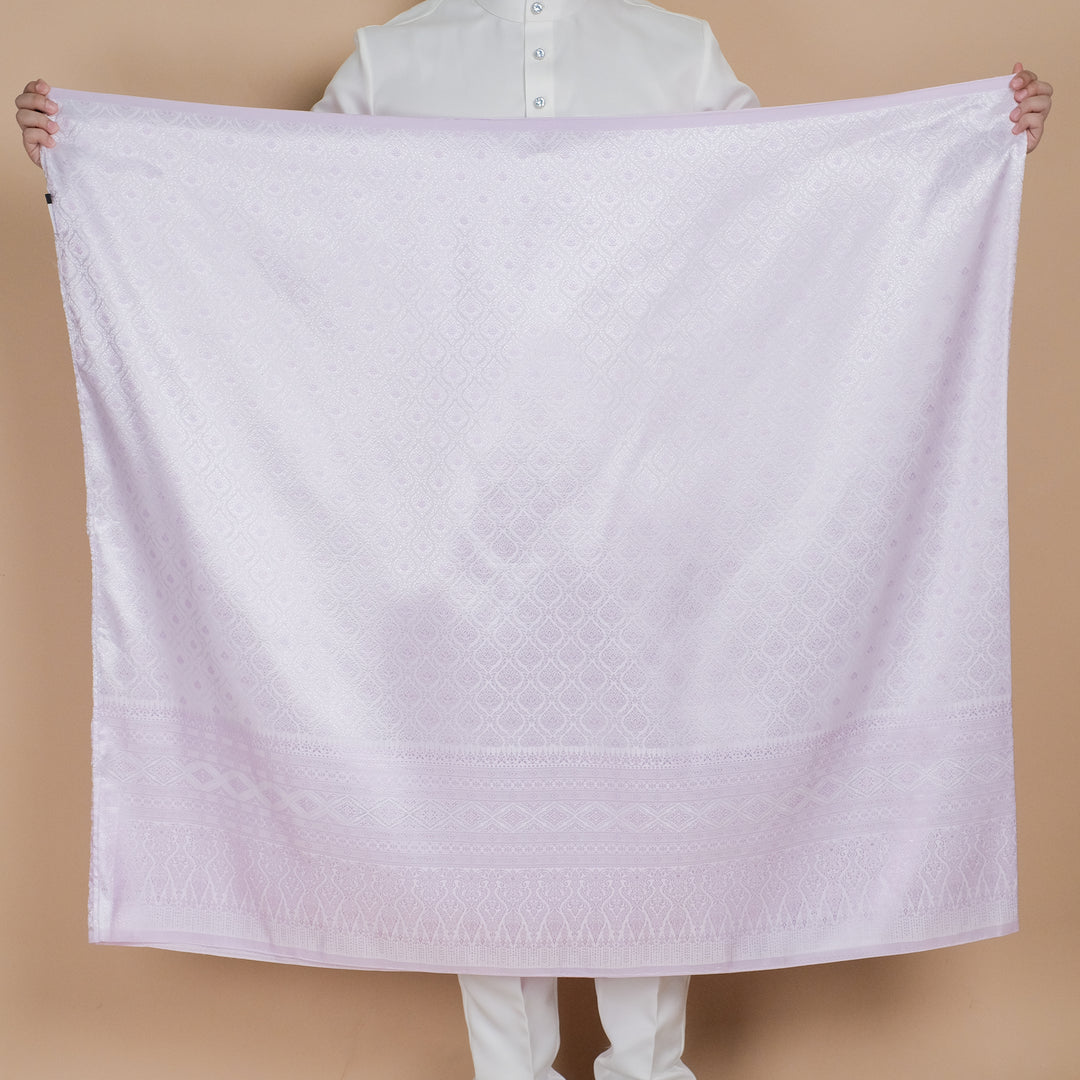 Nilakandi Original Sampin Adult - Offwhite & Soft Purple - SampinExclusiveMy