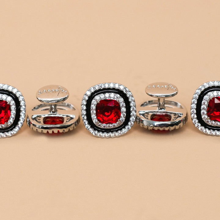 Butang zircon Kencana - Red - SampinExclusiveMy