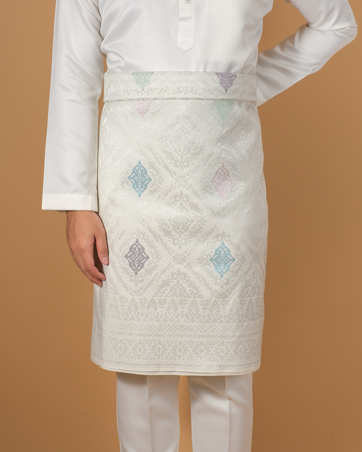 Eleanor 801 - Offwhite Silver & Mix Colour